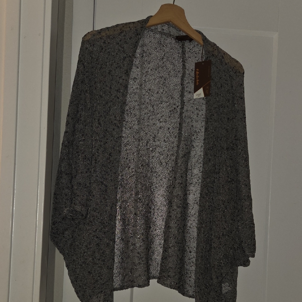 Kerisma Charcoal Open-Front Cardigan
